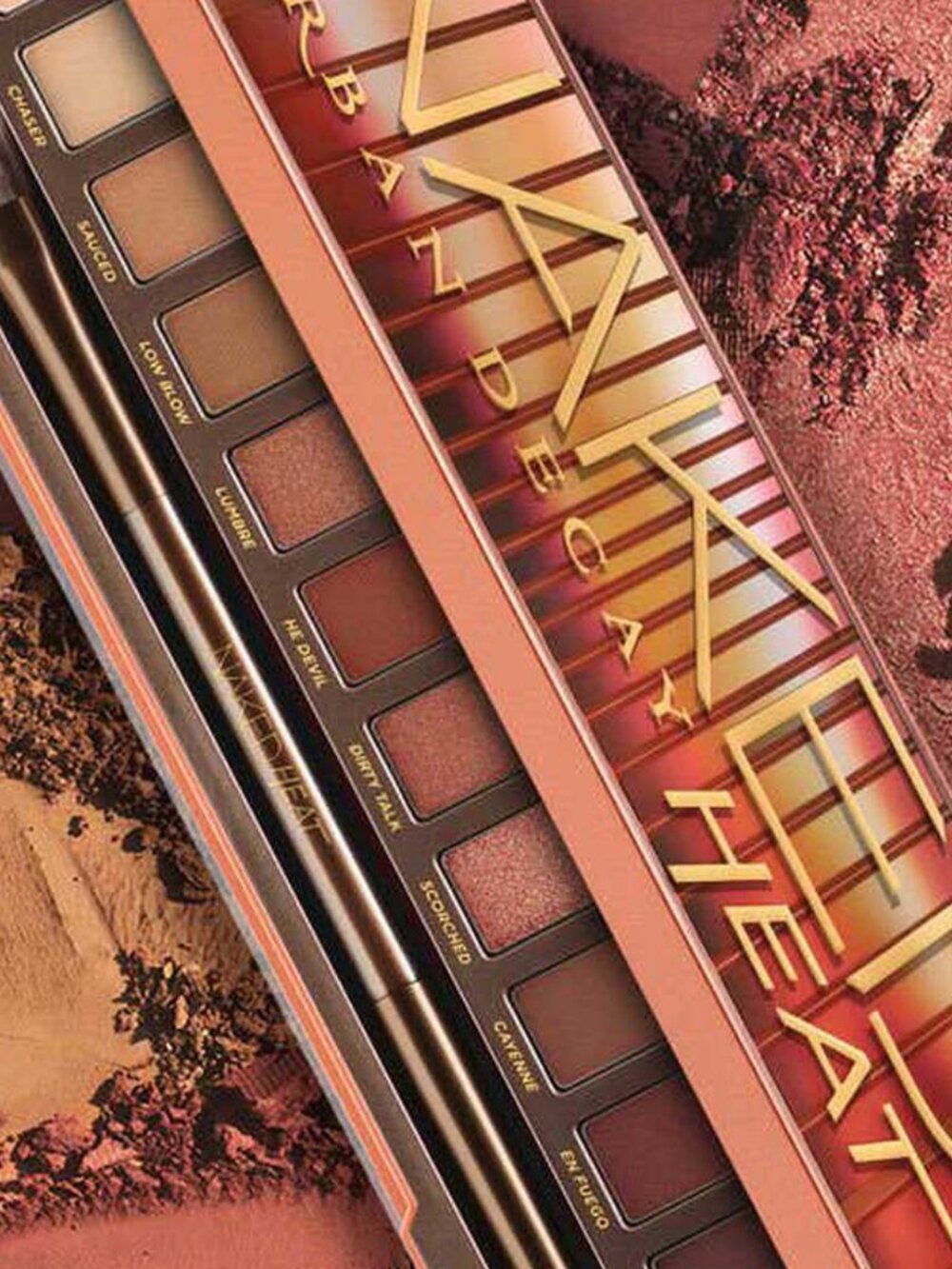 Urban Decay Naked Heat Eyeshadow Palette - Copper, Brown, Orange & Cream Shades